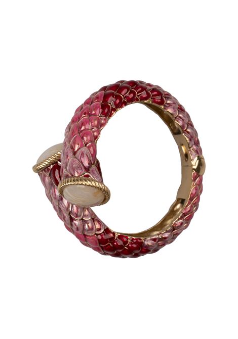 Anello Avvolgente Con Squame E Pietre In Rosso/Oro ROBERTO CAVALLI | UKG013-AM522MT016